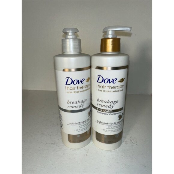 Dove Hair Therapy Breakage Remedy Shampoo & Conditioner Set 13.5 Fl Oz Bottles - Picture 2 of 4